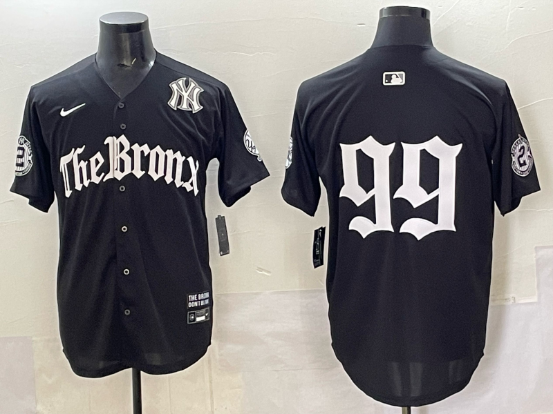 Men New York Yankees #99 Judge black MLB 2025 Nike jersey 004->new york yankees->MLB Jersey